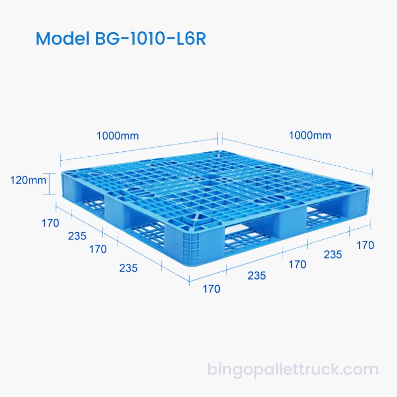 1000x1000мм шесть бегунков пластиковый поддон заводская цена для склада