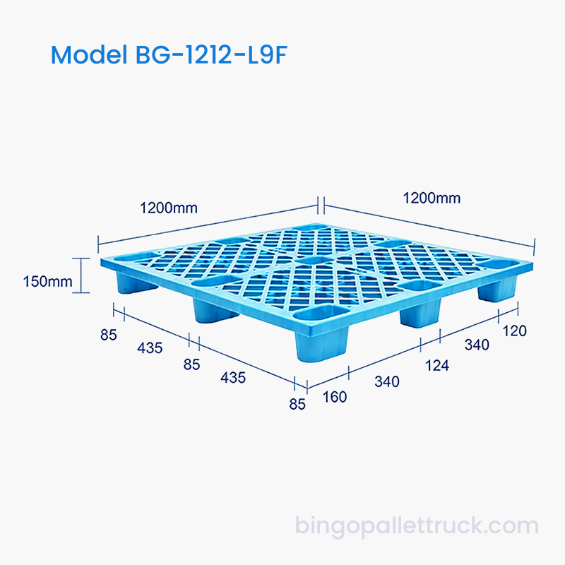 Пластиковый поддон 1200x1200 мм для логистического использования