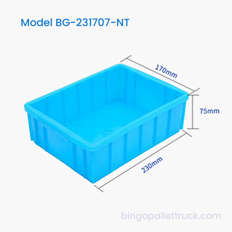 2L HDPE Nestable пластиковый ящик для мелких деталей машин