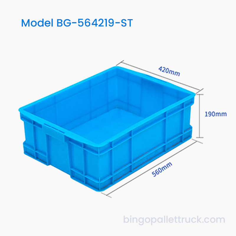 34L Штабелируемая прочная пластиковая коробка Tote HDPE для логистики товаров