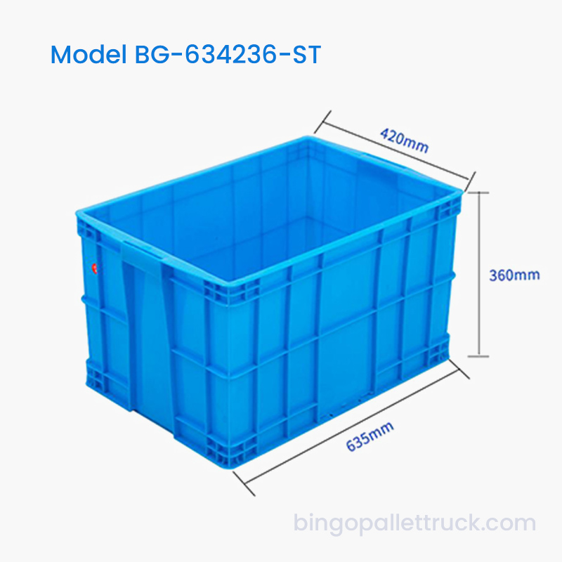 Штабелируемый промышленный контейнер из HDPE 78 л для склада