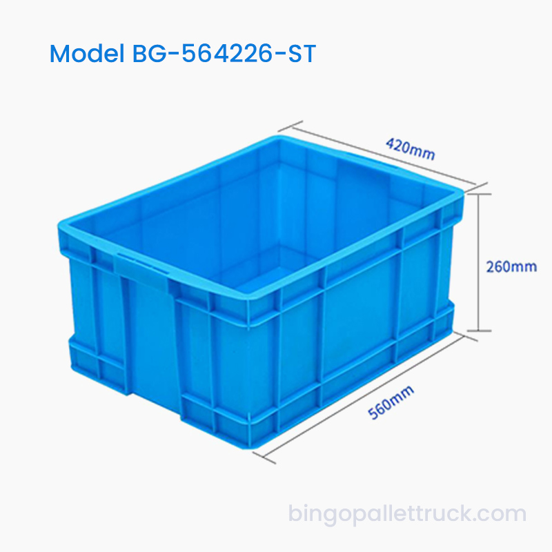 Штабелируемая пластиковая коробка на 47 л, логистический контейнер HDPE