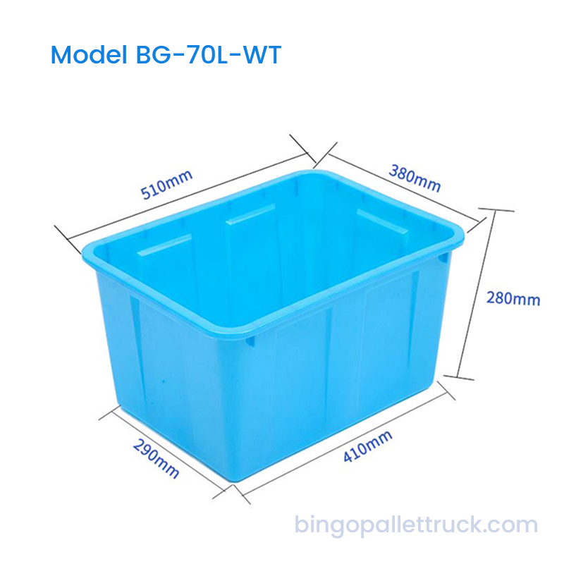 Резервуар для хранения воды из пищевого полиэтилена HDPE емкостью 70 л с дополнительной крышкой
