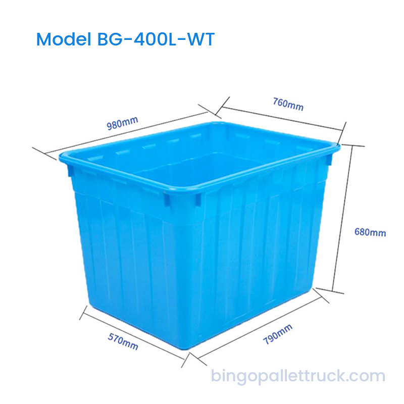 Резервуар для воды из HDPE емкостью 400 л для тяжелого режима работы для логистики и хранения