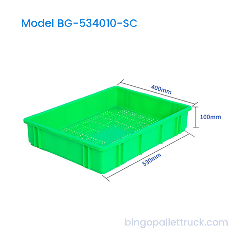 Корзина для производства пластикового ящика из зеленого полиэтилена HDPE 16 л для склада и фермы