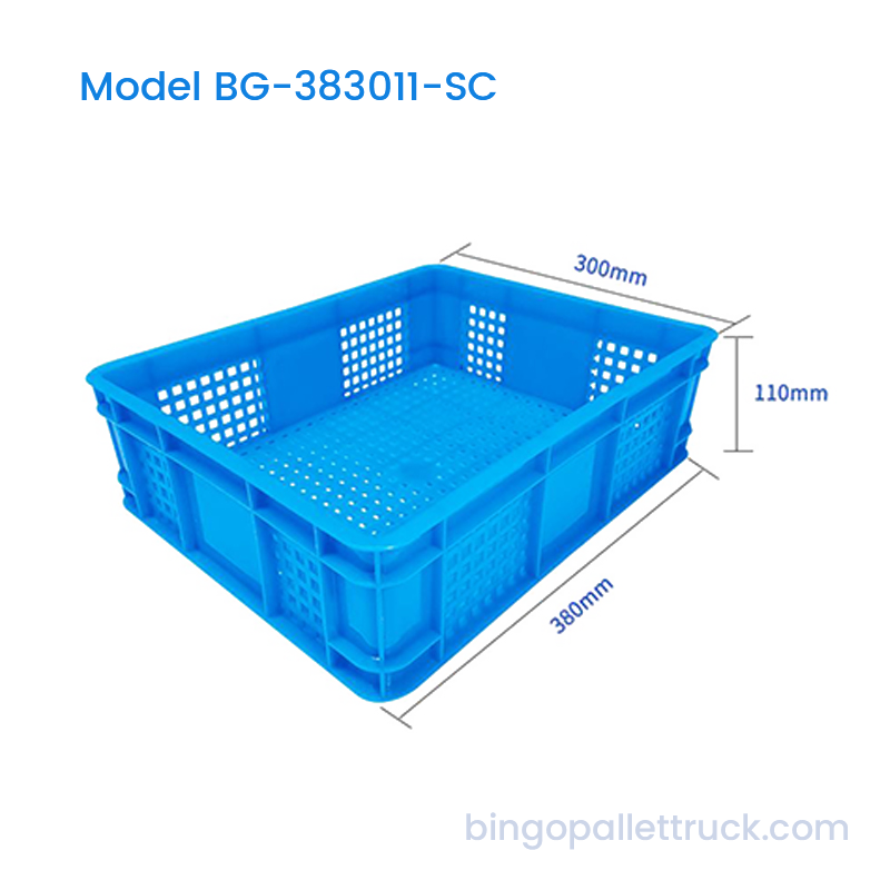 Легкий штабелируемый ящик из HDPE емкостью 10 л для небольших фруктов и ягод